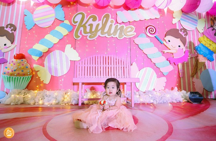 Фотозона Балерина на годик девочке