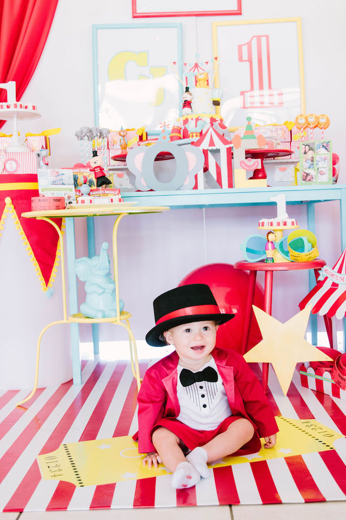 Фотозона Цирк на детский праздник