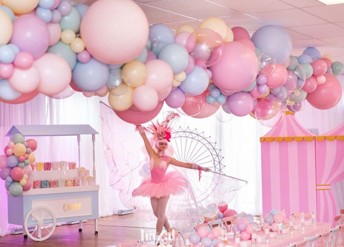 Фотозона Цирк на день рождения девочке