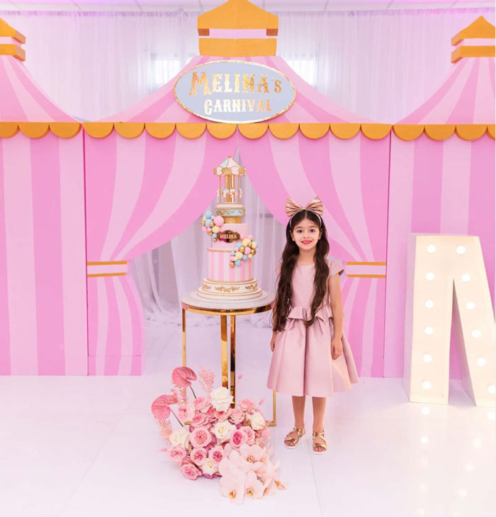 Фотозона Цирк на день рождения девочке